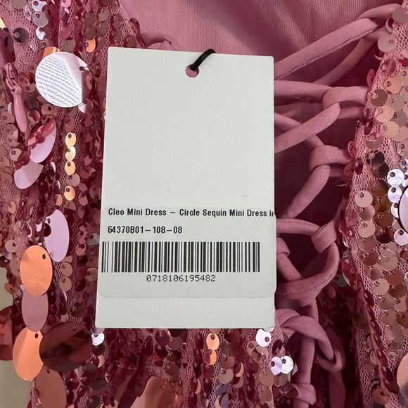 Showpo Pink Sequin Mini Dress - Picture 3 of 4